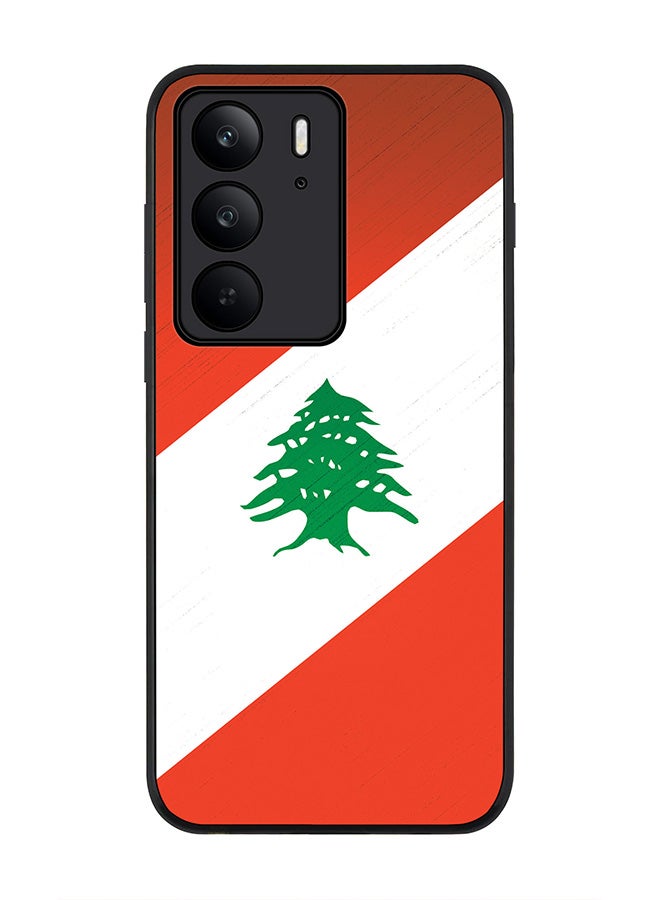 For Realme C75x / C75 4G Case,Slim fit Camera Protection, Shockproof Thin Phone cover  - Flag Of Lebanon